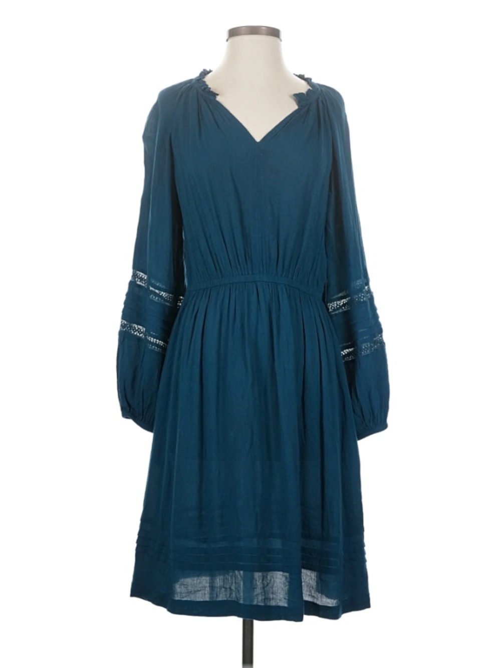 Knox Rose Teal Balloon Sleeve Dress, size L